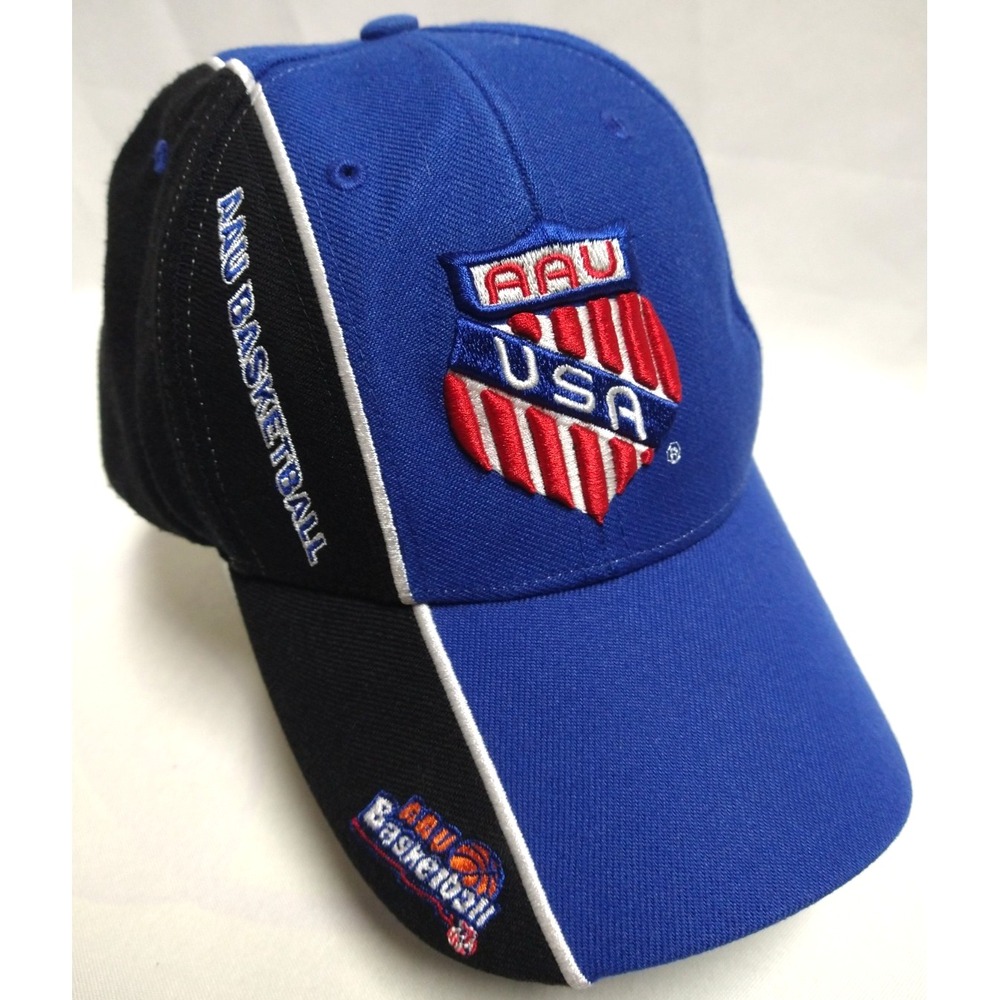 AAU BASKET BALL, USA, ball cap, embroidered, adjustible size, good‎
